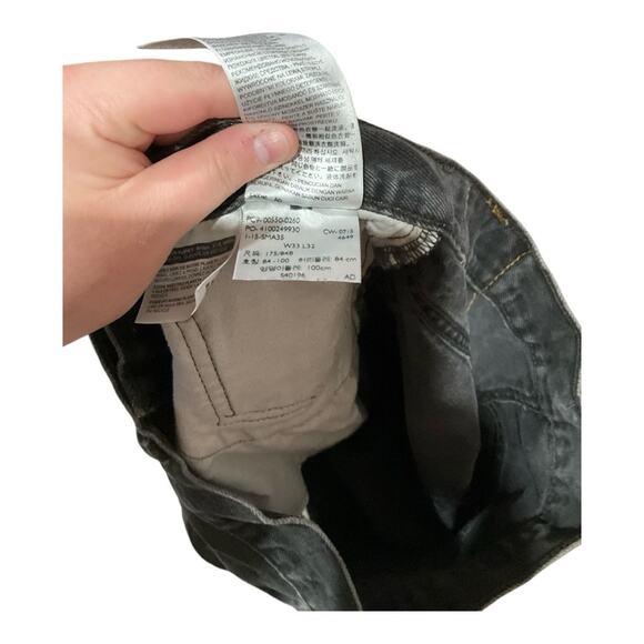 Levi’s Shorts Women 33 Black 550 Denim - Picture 3 of 3